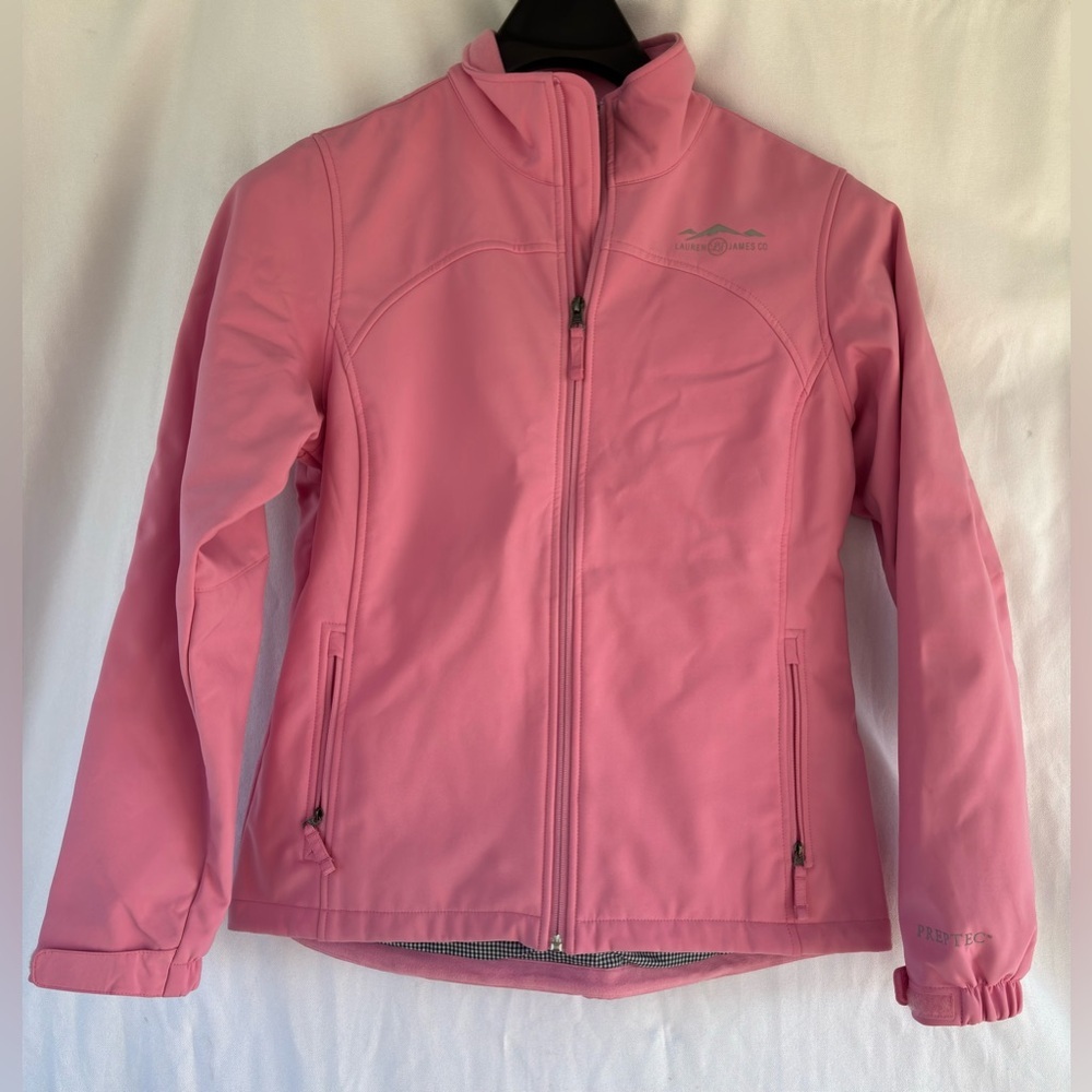The Bradford Soft Shell Jacket in Pink by Lauren Jame